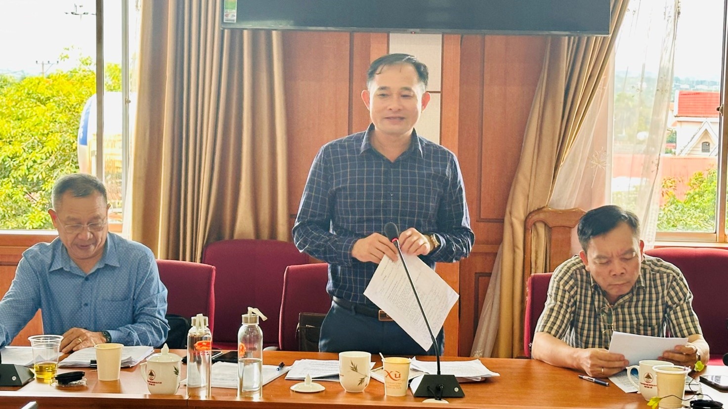 Ban Chỉ đạo “phong trào toàn dân đoàn kết xây dựng đời sống văn hoá” tỉnh kiểm tra tại huyện Ea H’Leo